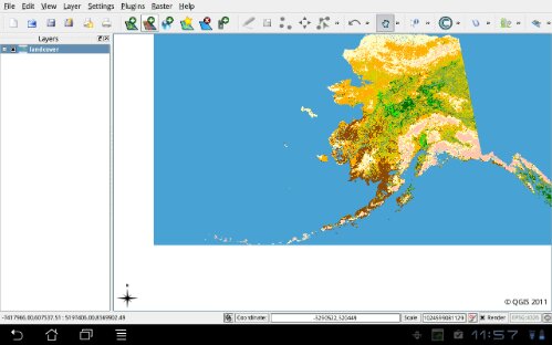 Finally a map is rendered in the canvas