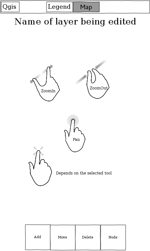 UX mockup for the first QML based app